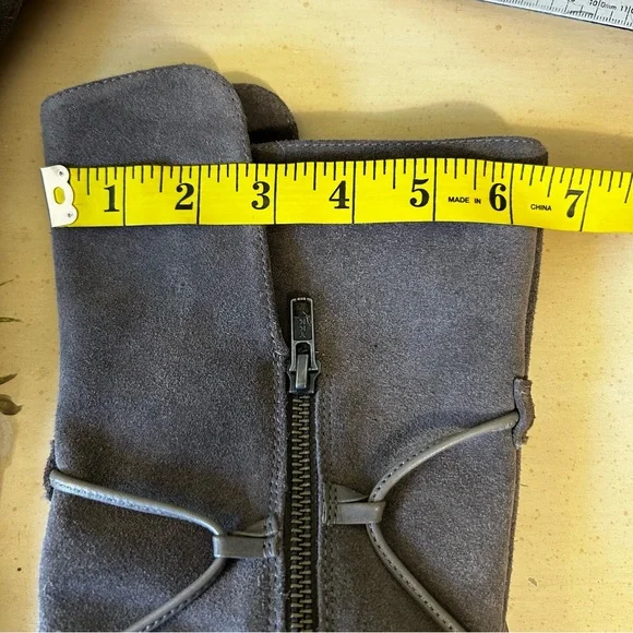 Johnston & Murphy Gray Suede Leather Lace Wrap Boots - Picture 11 of 16